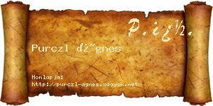 Purczl Ágnes névjegykártya